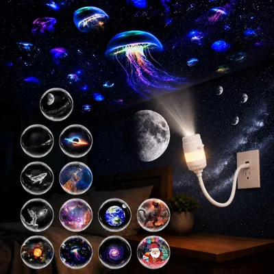 Galaxie-Projektor Nachtlicht, 13-in-1, USB, Sternenhimmel
