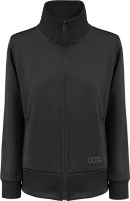 Produktbild von Audi Fleecejacke Damen, schwarz, Gr. M, Ringe, Übergangsjacke, Damenjacke