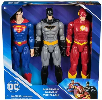 Produktbild von DC Comics DCU FGR 12in Battle 3 Pack GML, 3 Jahr(e), Mehrfarbig