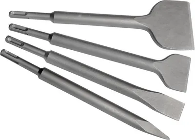 Immagine prodotto di 4x Set di scalpelli SDS Plus da 250 mm per Bosch, Makita, Dewalt, Milwaukee, AEG, Hilti