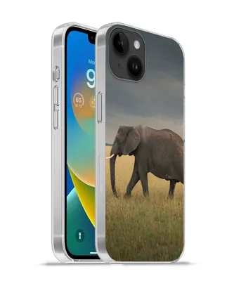 Produktbild von MuchoWow® Handyhülle Schutzhülle Hülle für Apple iPhone 14 Plus - Soft case Elefant - Savanne - Tiere - Natur Silikon Softcase Handy Hülle - Abbildung