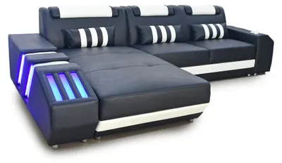 Produktbild von Ecksofa Eckgarnitur Sofa Couch Polster Wohnlandschaft Garnitur L-Form