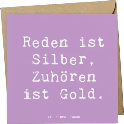 Produktbild von Mr. & Mrs. Panda Grußkarte Spruch Konflikte friedlich lösen - Lavendeltraum - Geschenk, Liebe, Trost, Harmonie, Hoffnung, Klappkarte, Unterstützung, Ermutigen, faltkarte