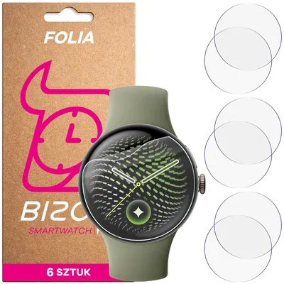 Produktbild von Schutzfolie für den Bildschirm für Google Pixel Watch 5 (41mm), Bizon Watch HydroFlex, 6 Stück