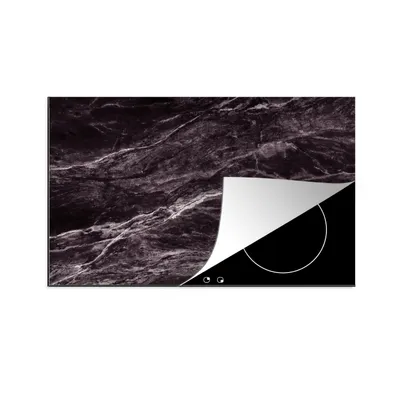 Obrázok produktu pre KitchenYeah® Kryt varnej dosky mramor - kamene - čierna - biela, 89x51cm, kuchynská dekorácia, keramický kryt varnej dosky, kryt varnej dosky