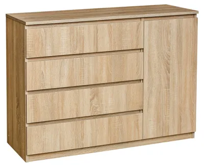 Produktbild von Kommode Olavarria 03, Farbe: Sonoma Eiche - 85 x 120 x 41 cm (H x B x T)