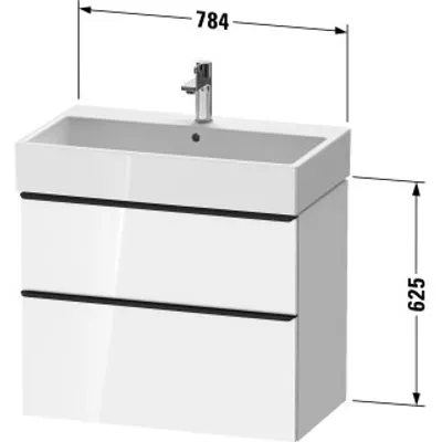 Produktbild von Duravit DE4373004550000 DN WTU WH 784x442x625 Az 1 Ei