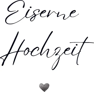 Produktbild von Gästebuch ¿Eiserne Hochzeit¿- Premium Gästebuch Blanko