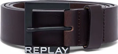Produktbild von REPLAY Leder Gürtel Leather Belt W85 Brown Three dunkelbraun