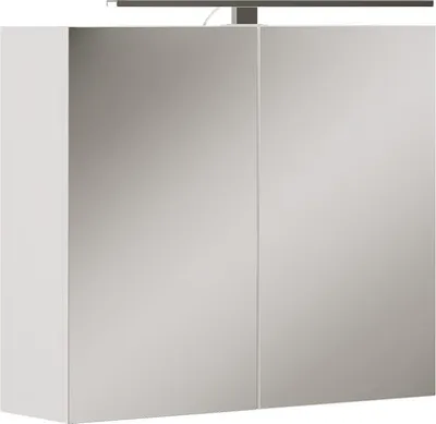 Produktbild von Badspiegelschrank Vicco Lavio Weiß 70 x 60 cm mit LED-Beleuchtung, Model 57552
