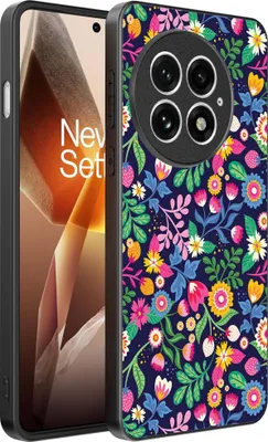 Image de Smartphonica Coque de téléphone pour OnePlus 13 avec impression de fleurs - Coque arrière en TPU avec motifs floraux