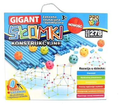 Obrázok produktu pre Obrovské stavebné slamky 278 kusov