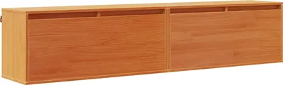 Obrázok produktu pre vidaXL Nástenná skriňa s policou a dvierkami 2 ks voskovohnedá 80 x 30 x 35 cm