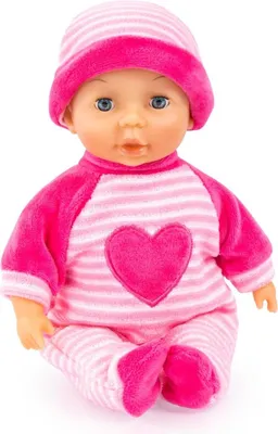 Immagine prodotto di 92802AS Bayer Design My First Baby 28 cm, bambola per neonati, corpo morbido con occhi che dormono, molto maneggevole, vestito carino, rosa, rosa con cuore