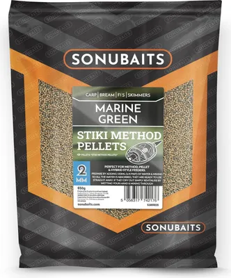 Obrázok produktu pre Sonubaits Marine Green Stiki Method Pellets 2 mm 650 g