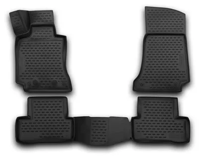Produktbild von AD Tuning Gummi Fußmatten Set für Mercedes W205 S205 C-Klasse, Bj. 2/2014-3/2023