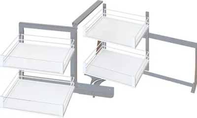 Produktbild von VS COR Fold Artline Korb-Set, 900 mm Korpus, chrom
