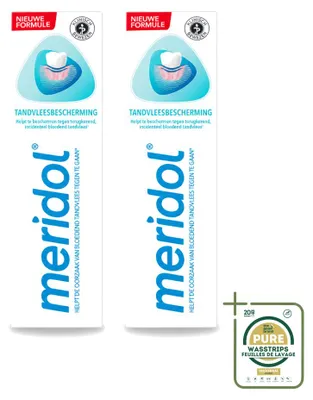 Image de 2 tubes de dentifrice Meridol pour l'hygiène quotidienne des gencives - 75 ml - Pack économique - 2 pièces