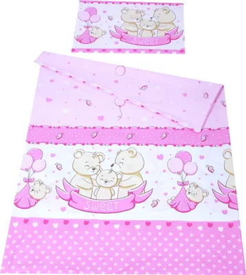 Produktbild von BABYLUX Kinderbettwäsche 2 Tlg. 90 x 120 cm Bettwäsche 134. Sweet Rosa