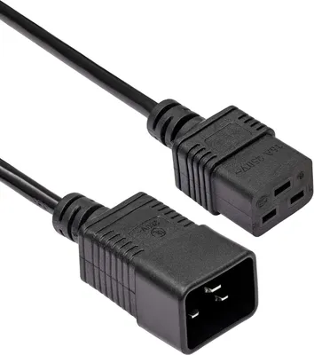 Produktbild von Kabel zasilający 3 pin serwerowy Akyga AK-UP-03 UPS IEC C20 / C19 miedź 1.8m