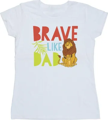 Produktbild von Disney - "The Lion King Brave Like Dad" T-Shirt für Damen BI25353 (M) (Weiß)