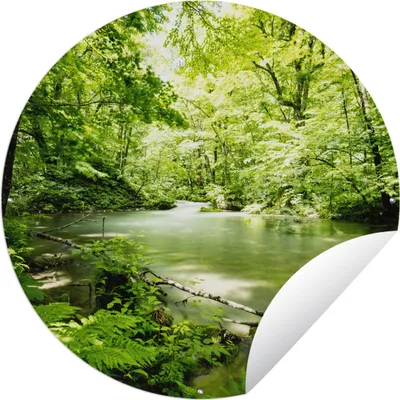 Produktbild von MuchoWow® Gartenposter Outdoor-Poster Rund Fluss Oirase in Japan Ø 120 cm Gartendeko Rundes Poster draußen