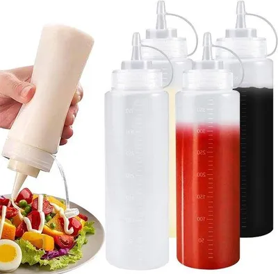 Produktbild von Kräuterdruckflaschen Set 4 Stück 350ml transparent