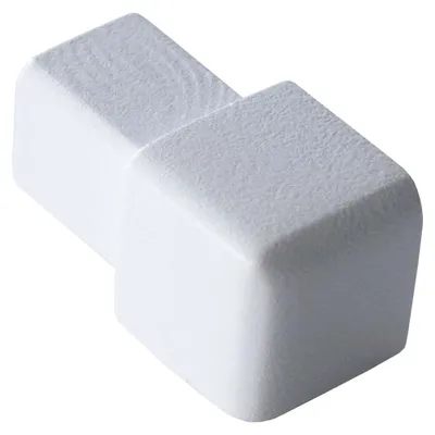 Produktbild von Dalsys Endstück für Fliesenschiene Quadratprofil Aluminium (eloxiert) Weiß 10mm, Fliesenprofil