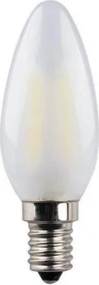 Immagine prodotto di Edm Led lampadina filamento di vetro smerigliato E14 4,5w 470 lumen 6400k bianco bianco una dimensione