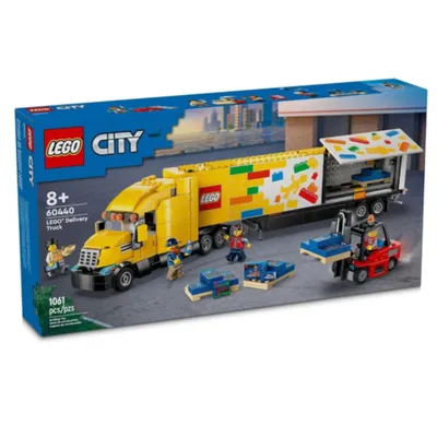Produktbild von Lego City Delivery Truck (60440) Spielset für Kinder ab 8 Jahren, mit einem LKW mit großen Anhängerpaletten von Spielsets