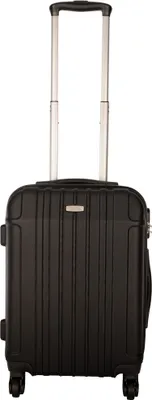 Produktbild von Hartschalen-Koffer Handgepäck Trolley / S - 55x39x20 cm / Reisekoffer Hartschale 4-Rollen - Farbe: schwarz