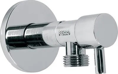 Zdjęcie produktu dla Zawór kątowy z głowicą ceramiczną 1/2 "x3/4"", metalowy uchwyt
