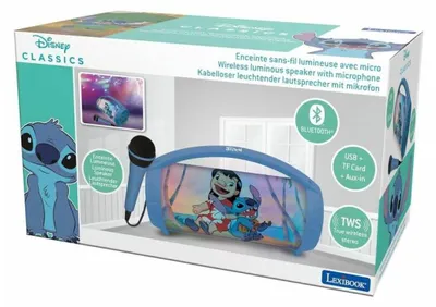Obrázek produktu pro Bluetooth reproduktory s mikrofonem pro karaoke Lexibook Stitch Disney modrá