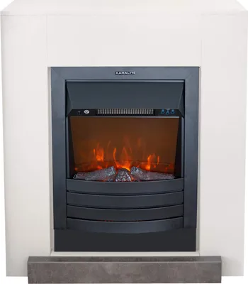 Produktbild von Xaralyn Elektrokamin - Kalmar - weiß Holz - 1800 Watt Heizung - mit Fernbedienung - Kaminsims inklusive Einbaukamin - Dekokamin