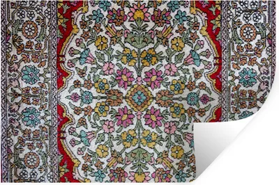 Obrázok produktu pre MuchoWow® Nálepka na stenu - Perzský koberec - Vzory - Farby - 90x60cm - Samolepiaca a polohovateľná