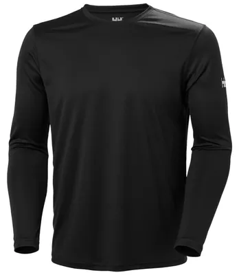 Immagine prodotto di Helly Hansen, maglia a maniche lunghe tecnica da uomo, modello HH Tech Crew, colore nero (Ebony 2.0), taglia XS