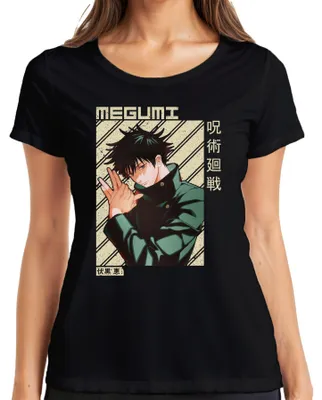 Obrázok produktu pre Megumi Fushiguro Jujutsu Kaisen Shikigami gloomy Otaku Gift Dámske tričko, čierna, L