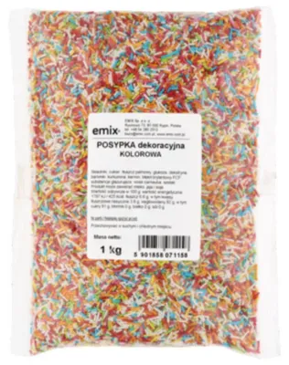Image de Vermicelles colorés Emix, 1 kg
