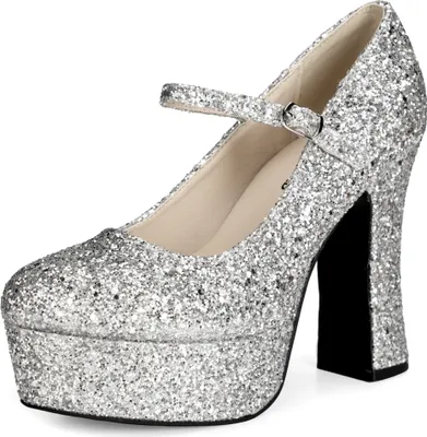 Produktbild von Plateau Schuhe glitter-silber Schuhgröße: 37