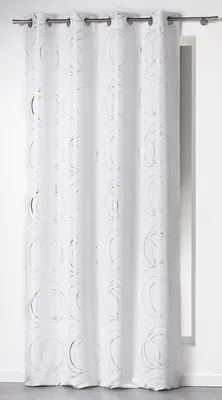 Obrázek produktu pro Záclona s očky, stříbrná a bílá, 140 x 260 cm