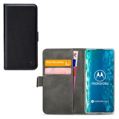 Produktbild von Mobilize Classic Gelly Wallet Handyhülle für Motorola Edge (2020) Hülle Klapphülle Geldbörse - Schwarz