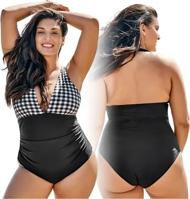 Immagine prodotto di Costume da bagno intero da donna snellente taglia forte XL