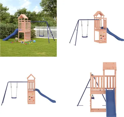 Produktbild von vidaXL Spielturm Massivholz Douglasie - Spielplatz - Spielplätze - Garten Spielplatz - Outdoor Spielplatz