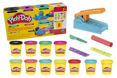 Produktbild von Play-Doh Knetwerk mit kräftige Farben 8er Pack Knete im Set