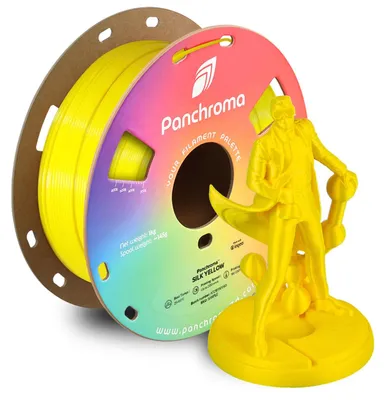 Zdjęcie produktu dla Polymaker Panchroma™ PLA Silk, żółty, 1,75 mm, 1 kg