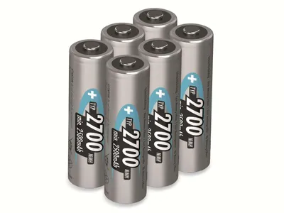 Produktbild von ANSMANN NiMH-Mignon-Akku, 2700mAh, 6 Stück