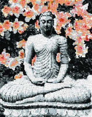 Produktbild von Stick it® Stecksystem Budda ca. 10.700 Teile mit XXL-Steckvorlage Nr. 42403