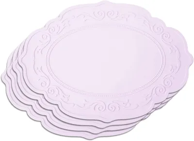 Imagen del producto de Posavasos de silicona, 43 x 30 cm, juego de 4 unidades, resistentes al calor, impermeables, para la mesa
