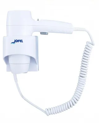 Immagine prodotto di Asciugacapelli Jofel Bianco 1200 W Supporto a parete