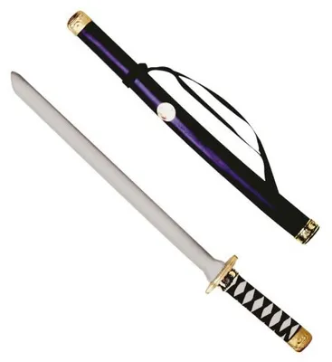 Image de Épée de ninja japonaise avec fourreau 60 cm Épée de samouraï factice